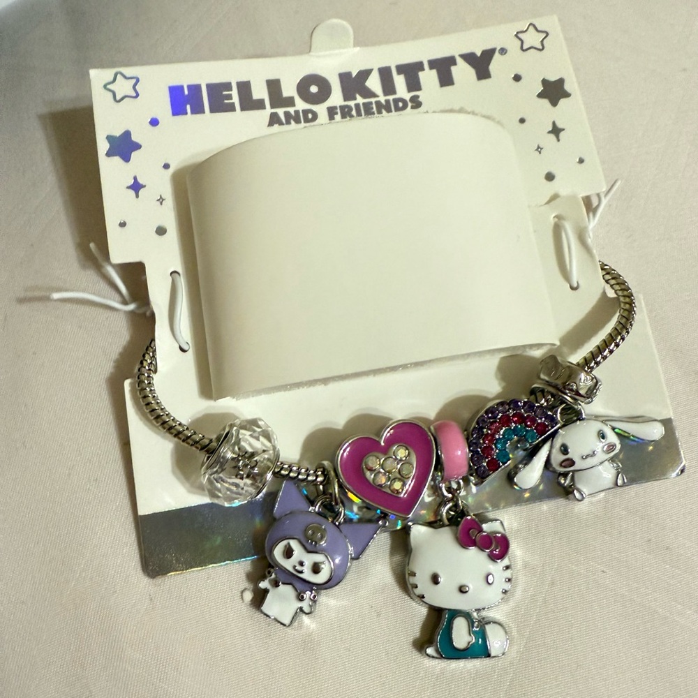 Charm Bracelet - Purple and Pink